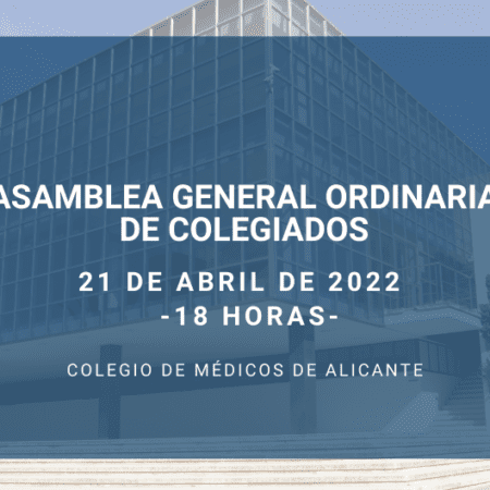 Convocatoria Asamblea General Ordinaria de colegiados – Jueves 21 de abril a las 18.00 horas