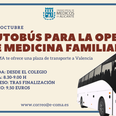 El COMA te ofrece una plaza de autobús para la OPE de Medicina Familiar _ 2 de octubre